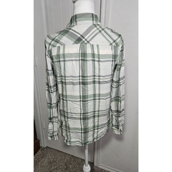 Universal Thread Women's Long Sleeve Flannel Button-Down Shirt Size XS Soft - Picture 3 of 12